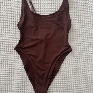 SKIMS cocoa One-Piece Swimsuit